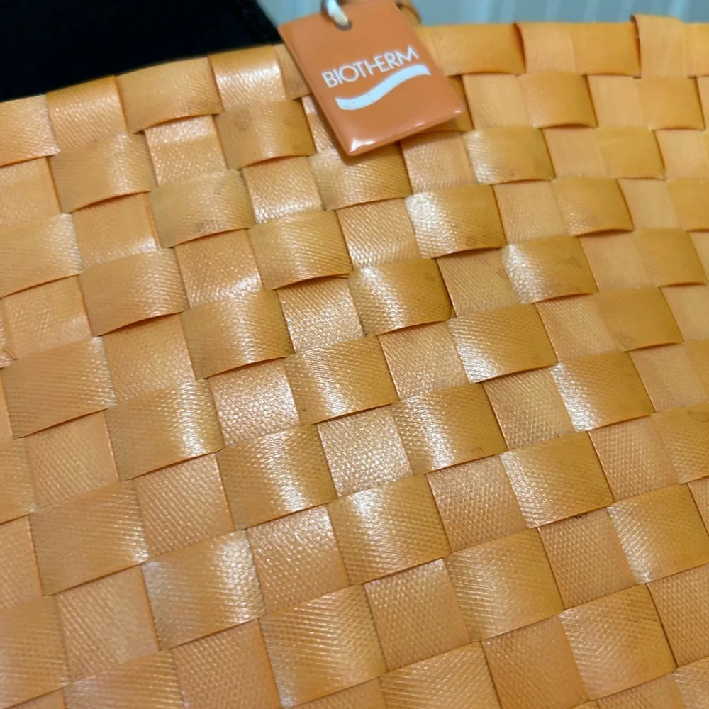 Source Unknown Vibrant Orange Woven Tote - Picture 3 of 5